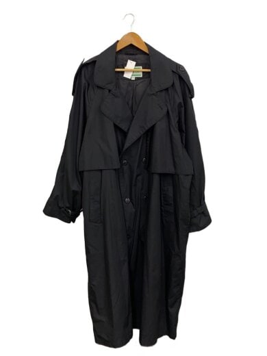 商品画像：via veneto/コート/XL/ポリエステル/BLK/無地 1