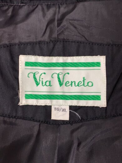 商品画像：via veneto/コート/XL/ポリエステル/BLK/無地 3