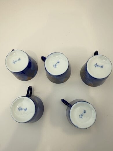 商品画像：カップ&ソーサー/5点セット/NVY// 6