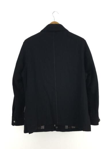 画像：BURBERRY BLACK LABELジップメルトンジャケット/L/ウール/BLK/BMP88-726-092