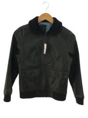 ブルゾン/S/レザー/BLK/NWNH-JK-W01/ユニセックス