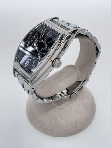 画像：GRANDEURクォーツ腕時計/アナログ/ステンレス/BLK/SLV/SS/GSX0102