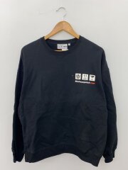 スウェット/M/コットン/BLK/取扱注意