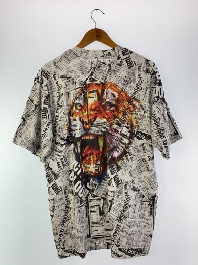 商品画像：Tシャツ/L/コットン/WHT/総柄 2