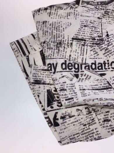 商品画像：Tシャツ/L/コットン/WHT/総柄 5