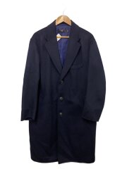 カシミアブレンドオーバーサイズチェスターコート/M/ウール/NVY/312-432641