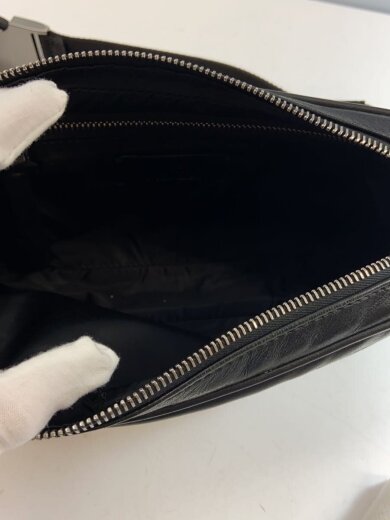 商品画像：ウエストバッグ/レザー/BLK/e209a0064100 6