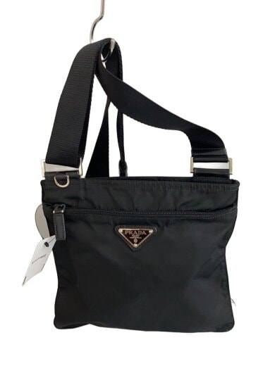 商品画像：ショルダーバッグ/サコッシュ/ナイロン/BLK 1