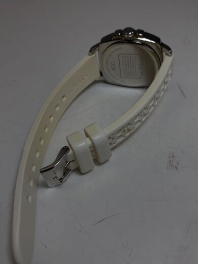 商品画像：クォーツ腕時計/アナログ/レザー/SLV/WHT 4