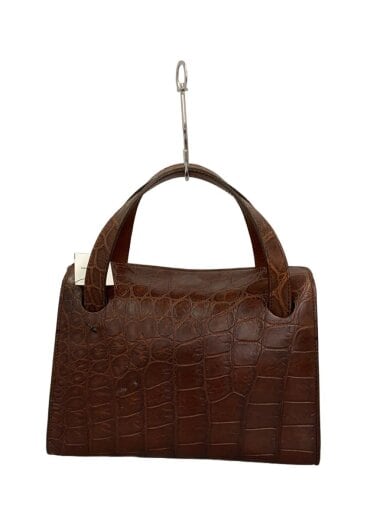 画像：MAURO GOVERNAハンドバッグ/クロコ型押し/レザー/BRW1