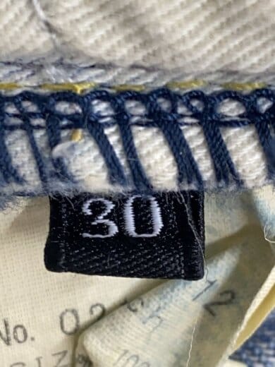 商品画像：HPR加工デニムスリムストレートパンツ/30/ボタンフライ/IDG/02183AP12 5