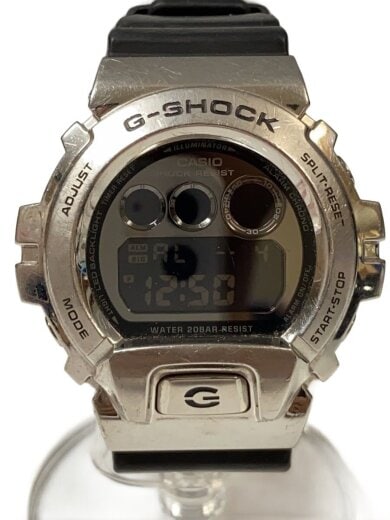 商品画像：クォーツ腕時計/G-SHOCK/デジタル/SLV/BLK/GM-6900U-1JF 1