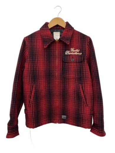 商品画像：スポーツジャケット/L/ウール/RED/チェック 1