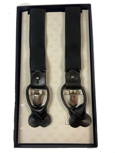 商品画像：BRETELLE&BRACES/サスペンダー/レザー/BLK/メンズ// 1