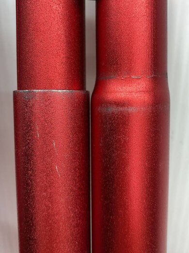 商品画像：伸縮アルミタープポール/28mm/中間用セット/村の鍛冶屋/キャンプ用品/RED// 8
