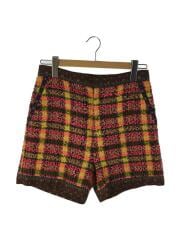 ツイード/ショートパンツ/40/ウール/マルチカラー/609708/タグほつれ有