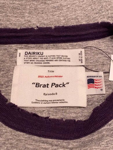 商品画像：21AW/Palms Trim Tee/L/コットン/GRY/21aw c-10 3