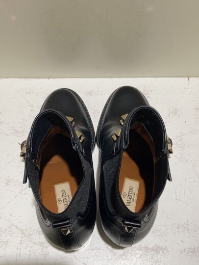 商品画像：スタッズ/ヒールブーツ/37/BLK/レザー 3