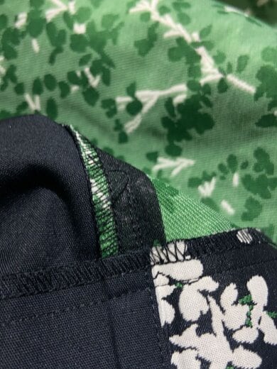 商品画像：22AW/ラップデザイン/ロングスカート/2/ポリエステル/BLK/総柄/721203 9