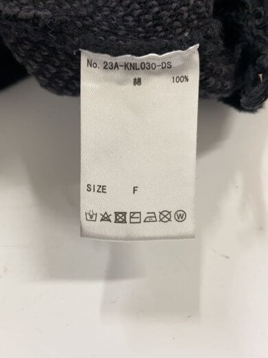 商品画像：カーディガン(厚手)/FREE/コットン/BLK/23a-knl030-ds 5