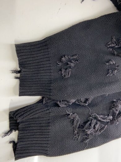 商品画像：カーディガン(厚手)/FREE/コットン/BLK/23a-knl030-ds 6