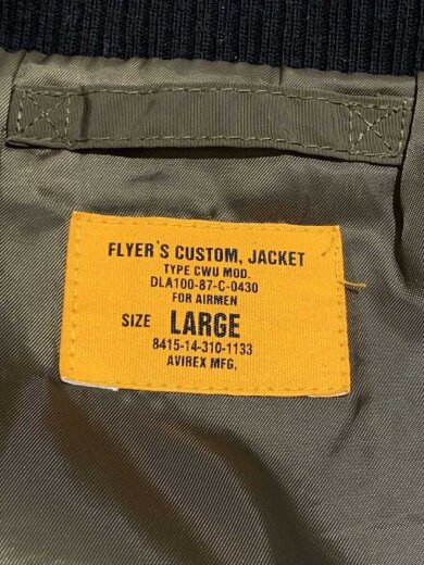 商品画像：フライトジャケット/6152110/L/ナイロン/KHK 3