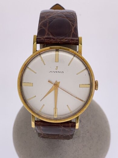 商品画像：JUVENIA/手巻腕時計/アナログ/レザー/WHT/BRW/575740// 1