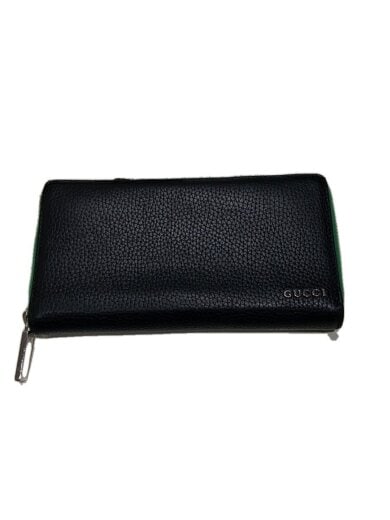 商品画像：ジップアラウンドウォレット グリーン インテリア/レザー/BLK/メンズ 1