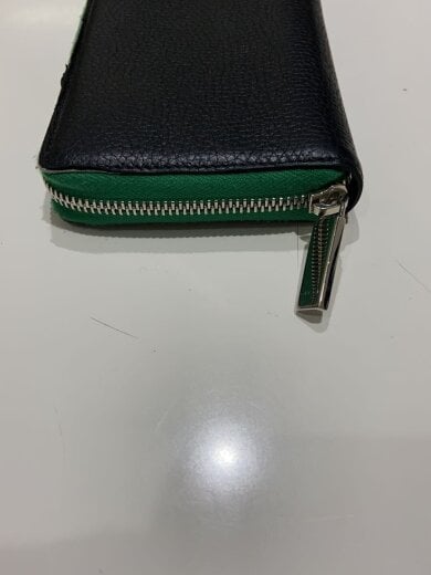 商品画像：ジップアラウンドウォレット グリーン インテリア/レザー/BLK/メンズ 3