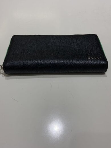 商品画像：ジップアラウンドウォレット グリーン インテリア/レザー/BLK/メンズ 4