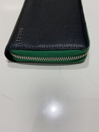 商品画像：ジップアラウンドウォレット グリーン インテリア/レザー/BLK/メンズ 5