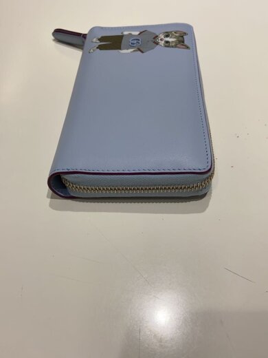 商品画像：×ヒグチユウコ ジップアラウンドウォレット/レザー/BLU/レディース/847918 5