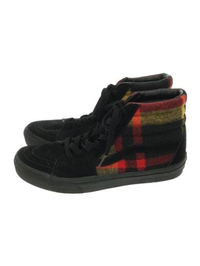 画像：VANSSK8-HI/スケートハイ/V38FLN/チェック/ハイカットスニーカー/26cm/ブラック/BLK/ウール1