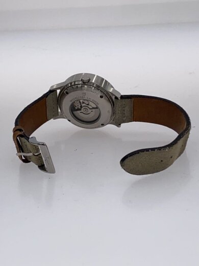 商品画像：自動巻腕時計/アナログ/レザー/WHT/GRY/SS/lh-90036 4