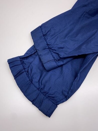 商品画像：80s/黒タグ/スタンドカラー/ジップアップナイロンジャケット/M/ナイロン/NVY/無地 4