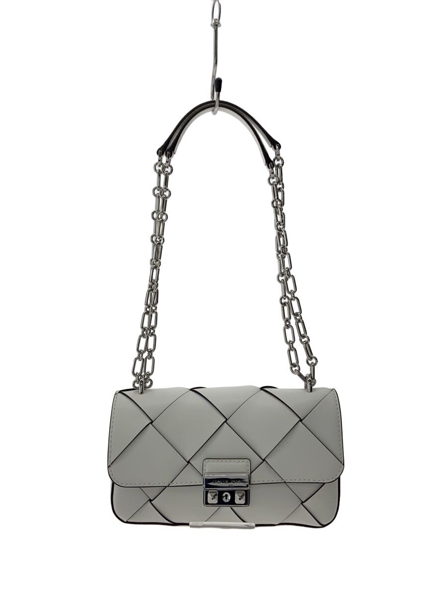 MICHAEL KORS / ショルダーバッグ/ウーヴンレザー/WHT/TRIBECA/