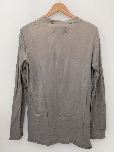 商品画像：14SS/Neck reconstruction L/S TEE/長袖Tシャツ/44/コットン/GRY/無地 2