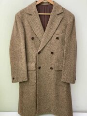 Sartoria Vitorchiano/ダブルブレスト6Bチェスターコート/ツイード/センターベンツ