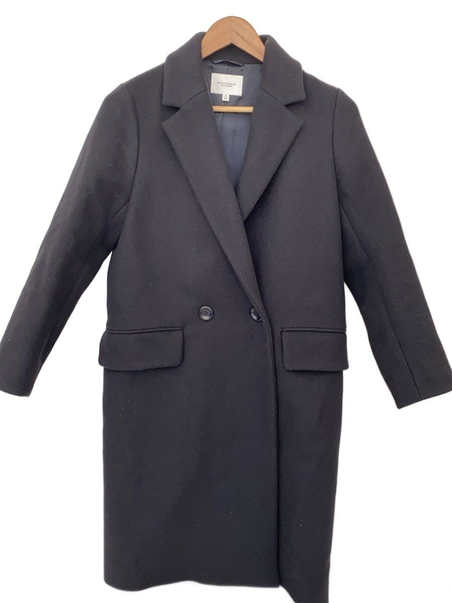 BEAUTY&YOUTH UNITED ARROWS / コート/S/ウール/BLK/無地/1625-144-4647/スタンドダブルテーラードコート