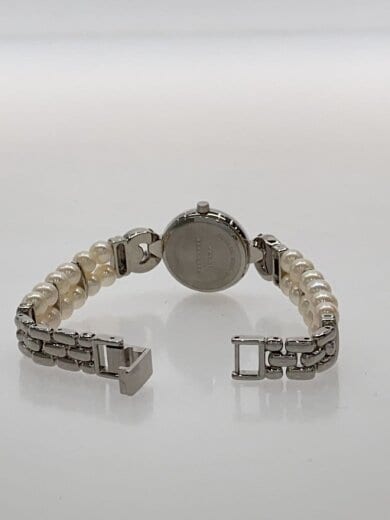 商品画像：クォーツ腕時計/アナログ/ステンレス/WHT/SLV/SS/電池切れ 4