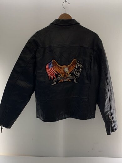 商品画像：シングルライダースジャケット/M/全体的に状態悪 2