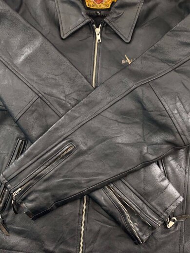 商品画像：シングルライダースジャケット/M/全体的に状態悪 5