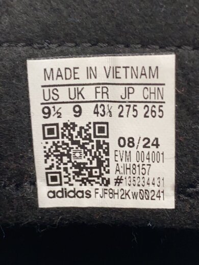 商品画像：X INTER MIAMI SAMBA INDOOR_X インテルマイアミ サンバ インドア/27.5cm/BLK/ 5