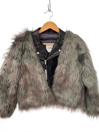 商品画像：レイヤードエコファーダブルライダースジャケット/FREE/アクリル/072160100601-01/ 1