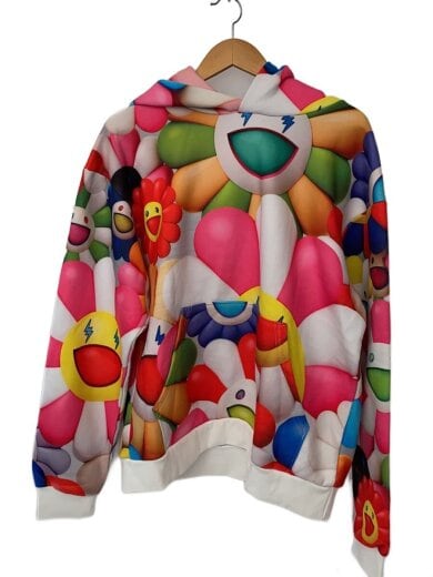 画像：J Balvin × その他ブランド×村上隆/フラワーパーカー/L/コットン/マルチカラー/総柄1