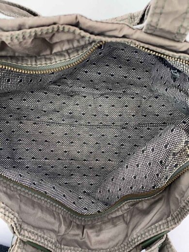 画像：DIESEL00s/Y2K/Archive/メタルオロゴ/ハンドバッグ/ナイロン/KHK/無地//6