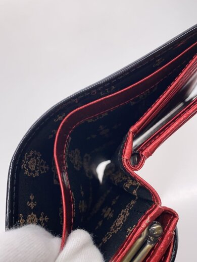 商品画像：2つ折り財布/レザー/RED/総柄/レディース/蝶 6