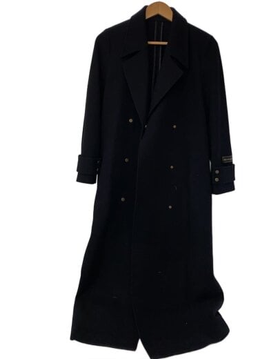 商品画像：ベルトフレアロングコート/S/ウール/BLK/無地/01920730530 1