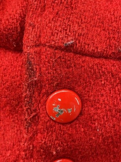 商品画像：70s～/袖レザー切替/ウールスタジャン/44/レザー/RED/無地 6