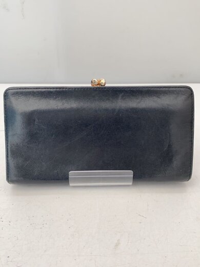 商品画像：長財布/レザー/BLK/無地/レディース/がま口 2